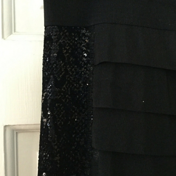 Tory Burch Black Sequined Antiscia Bodycon Skirt Size M - Picture 7 of 11